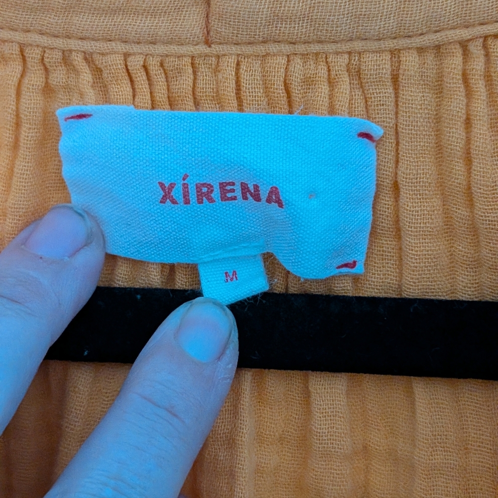 XiRENA Vibrant Orange Lola Cotton Swing Dress - Picture 4 of 5